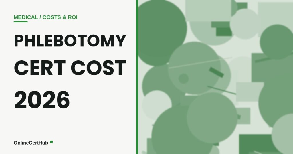 phlebotomy certification cost