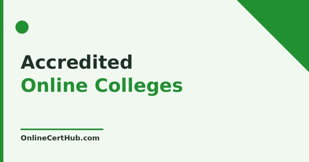 Accredited online colleges — guide and key data visualization