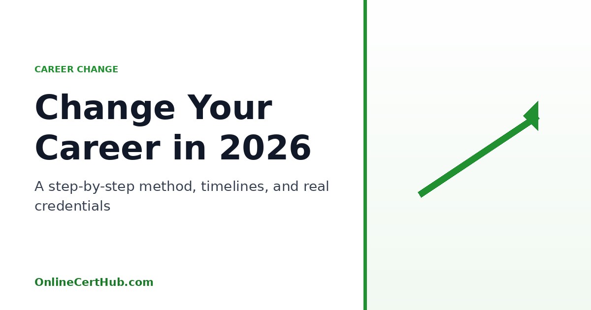 How to change careers in 2026