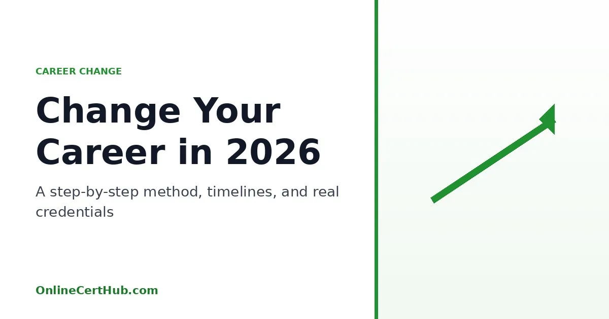 How to change careers in 2026