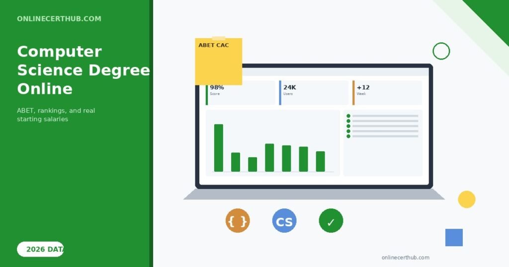 Computer science degree online — guide and key data visualization