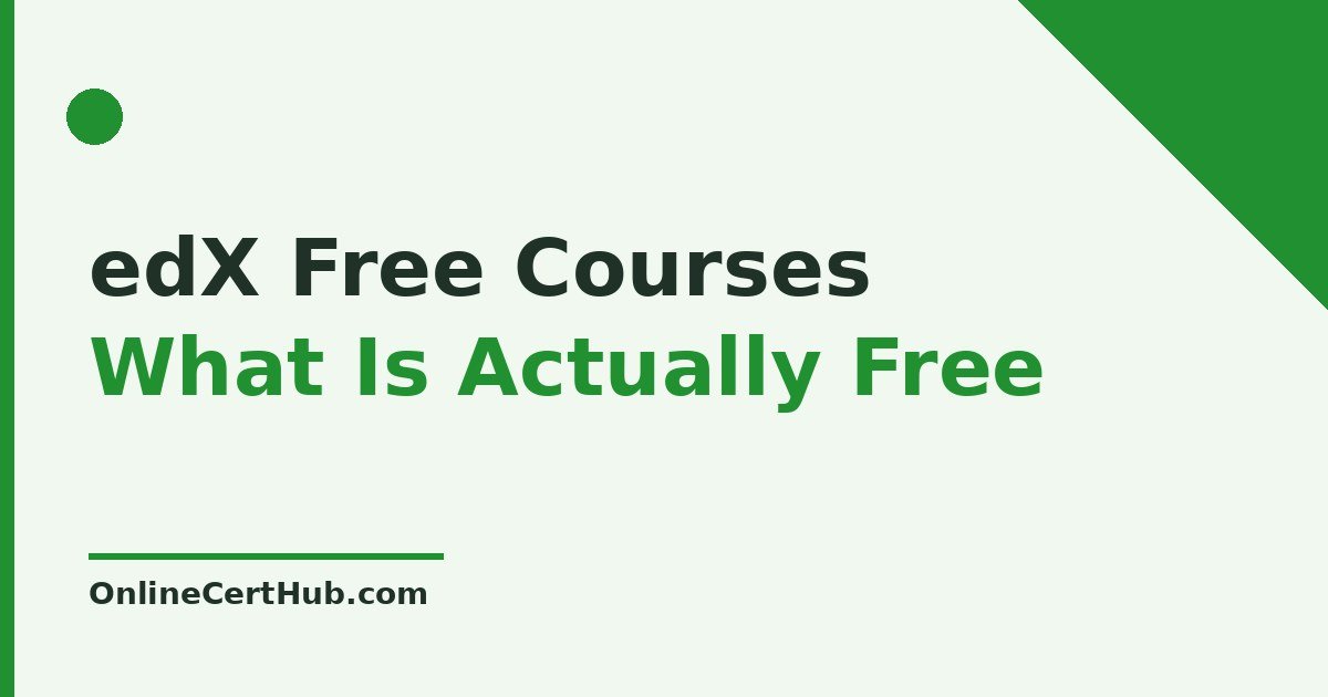 edX free courses 2026