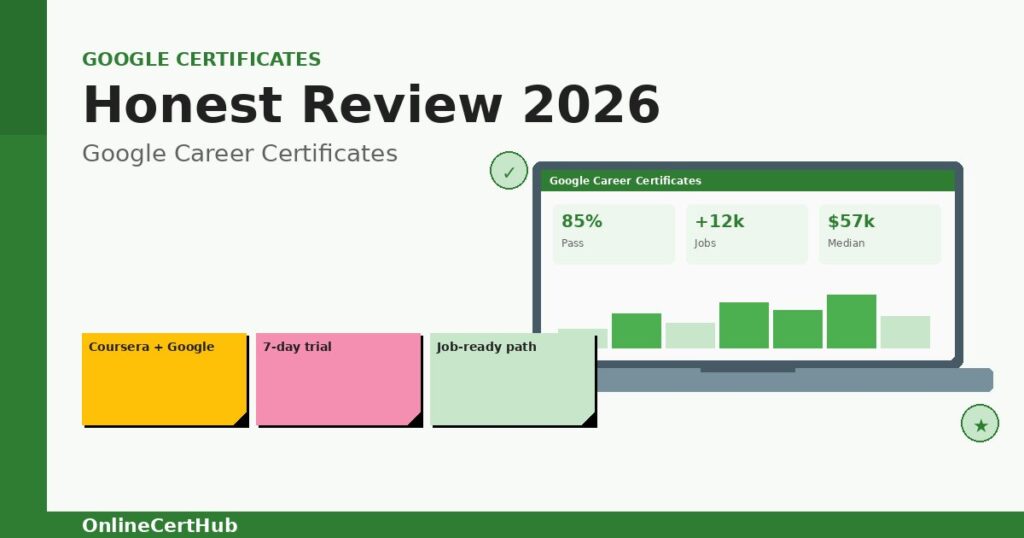 google career certificates review dashboard 2026