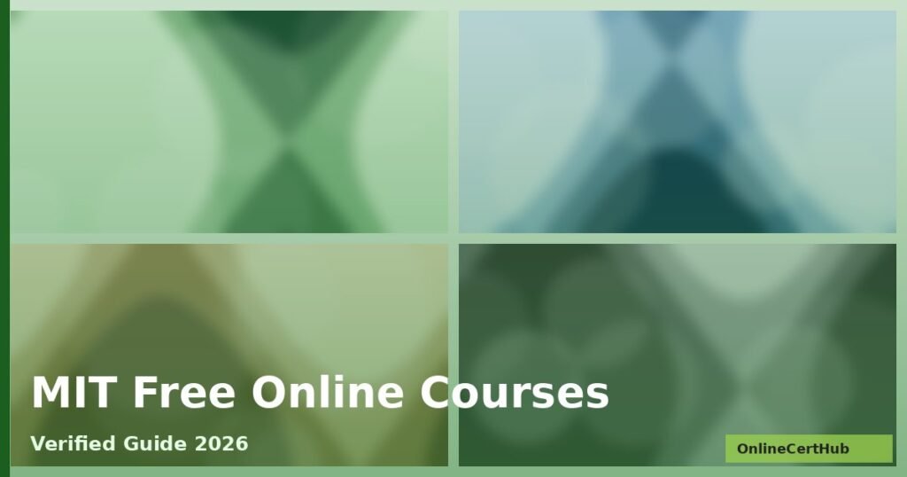 mit free online courses 2026 photo collage green overlay