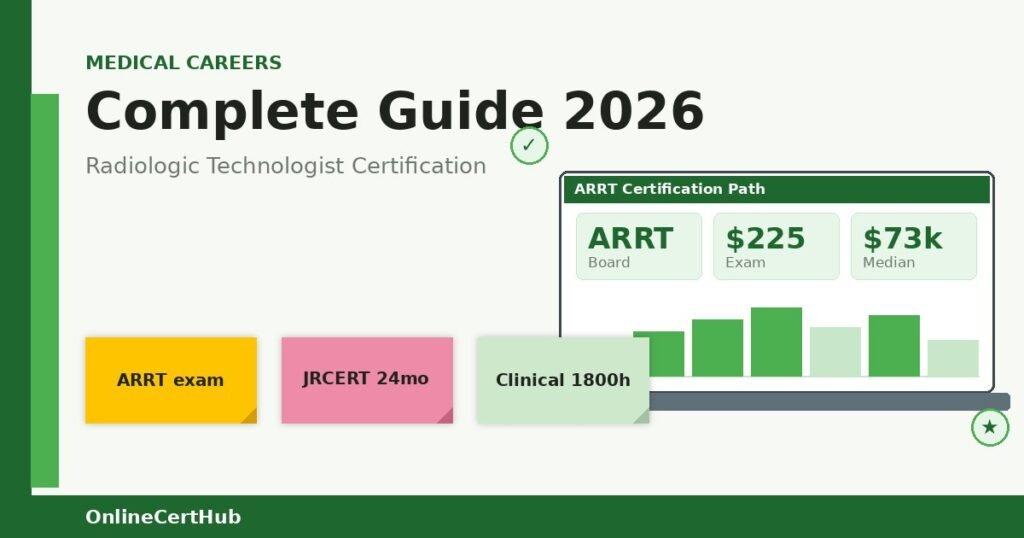 radiologic technologist certification ARRT path dashboard 2026