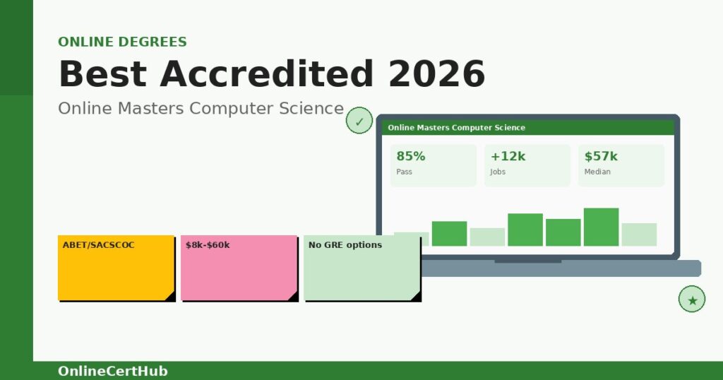 online masters in computer science accredited programs 2026