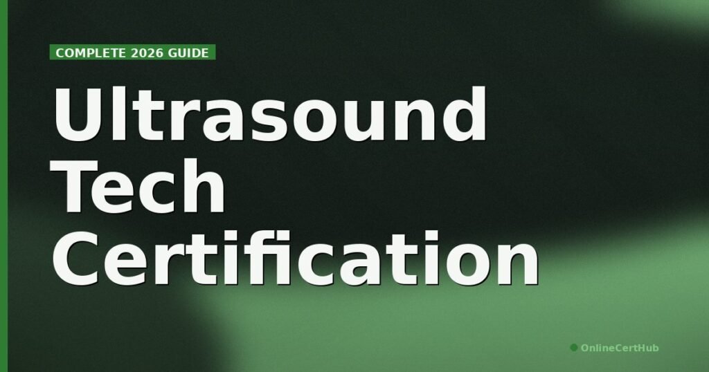 ultrasound technician certification 2026 big type duotone