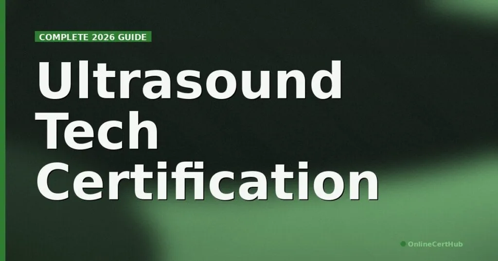 ultrasound technician certification 2026 big type duotone