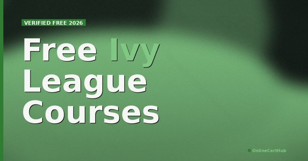 free ivy league courses online 2026 big type duotone