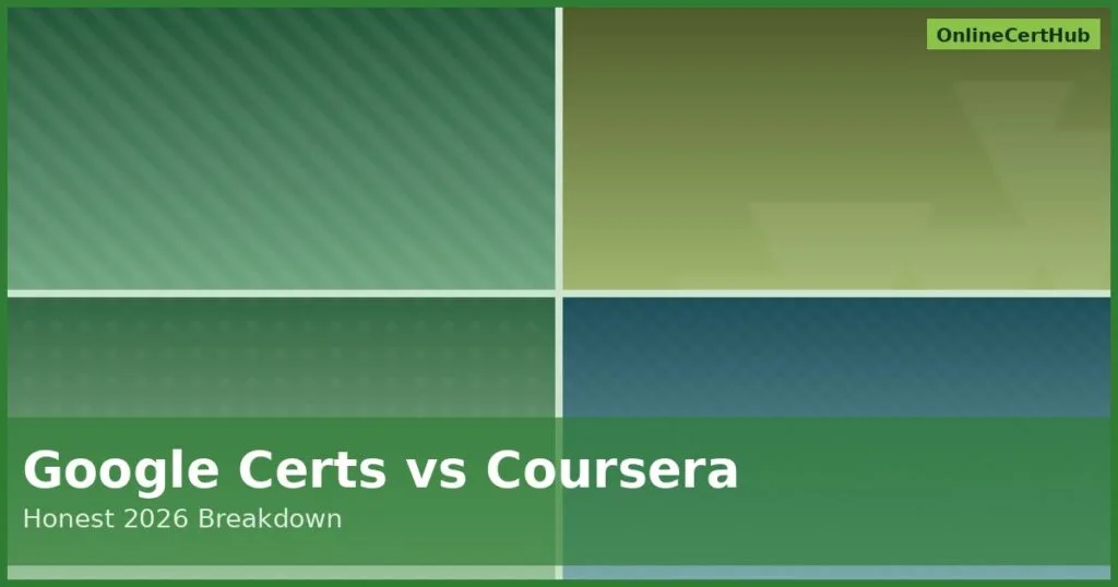 google career certificates vs coursera platform comparison collage green overlay