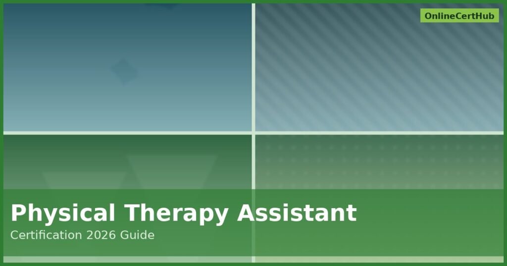 physical therapy assistant certification 2026 pta license path collage green overlay