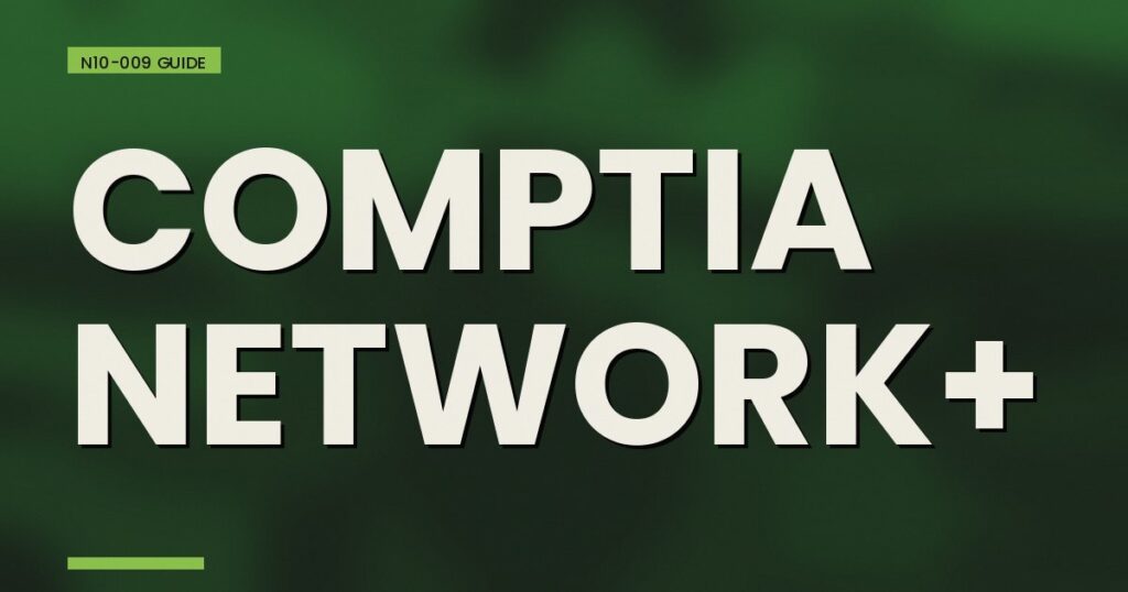 comptia network plus certification 2026 big type duotone