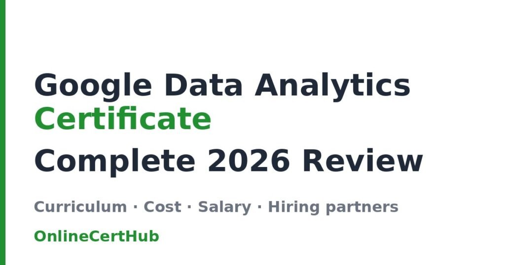 Google data analytics certificate — guide and key data visualization
