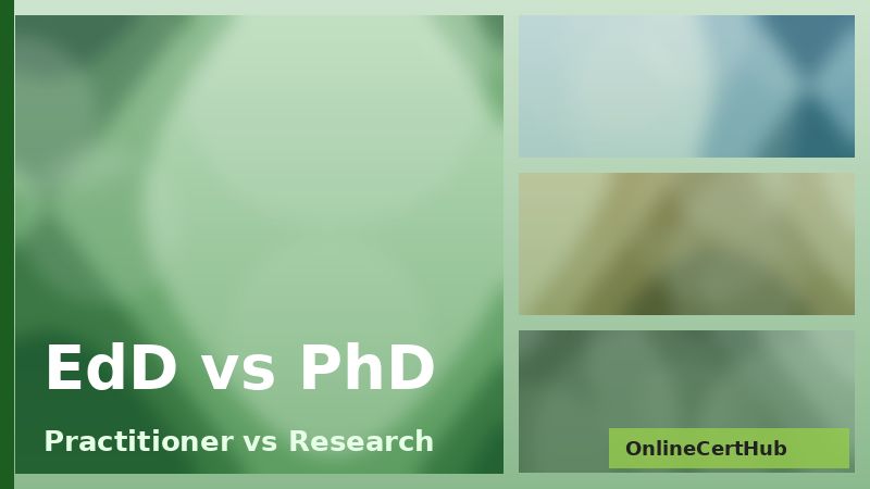 online doctorate in education edd vs phd comparison chart