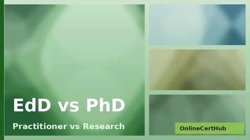 online doctorate in education edd vs phd comparison chart
