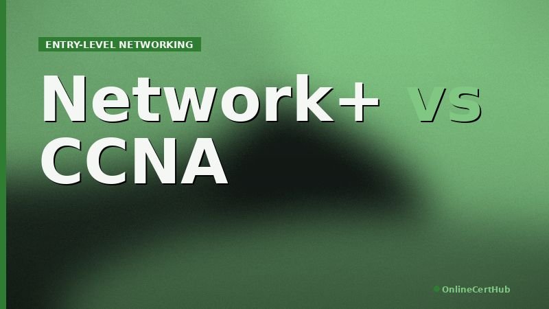 comptia vs cisco certification comparison big type duotone