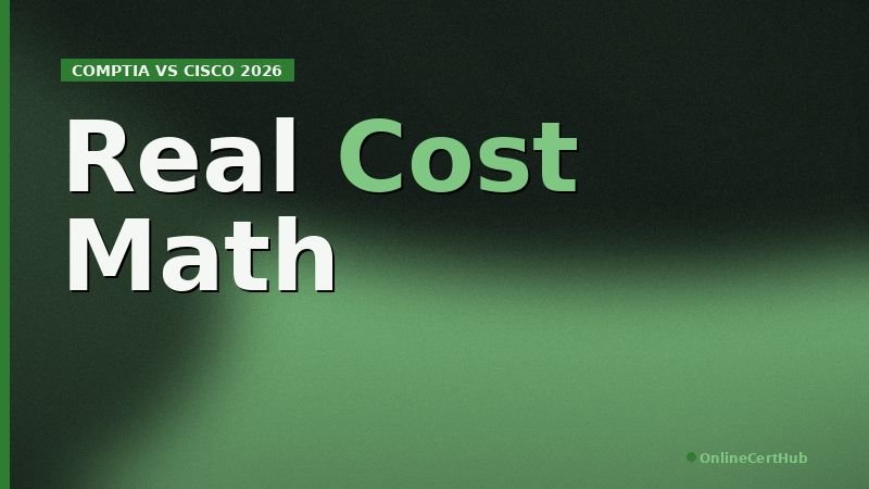 comptia cisco career path cost recertification comparison