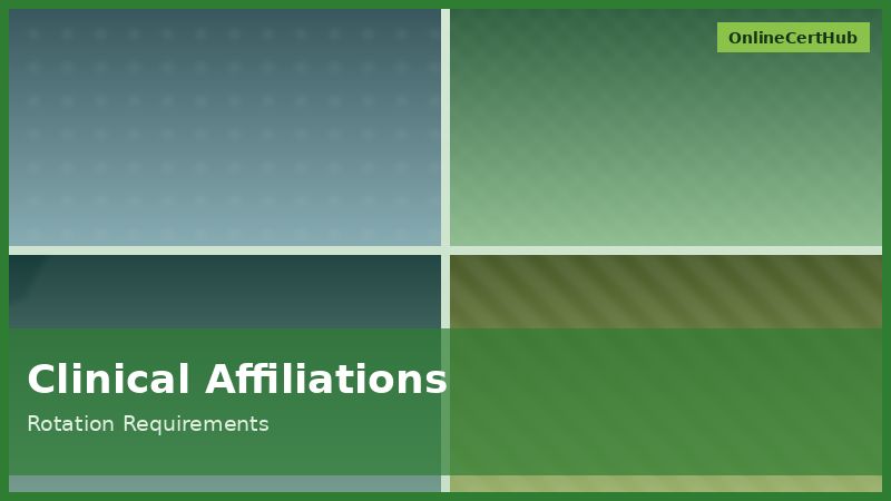 pta clinical affiliation hours rotation outpatient orthopedics 2026