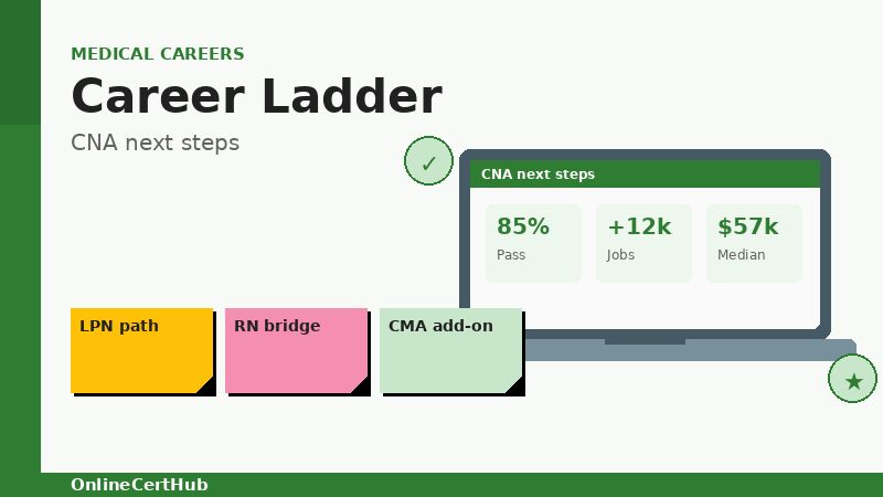 cna certification online career ladder options