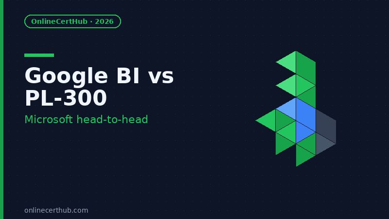 google business intelligence certificate vs microsoft pl-300 comparison 2026