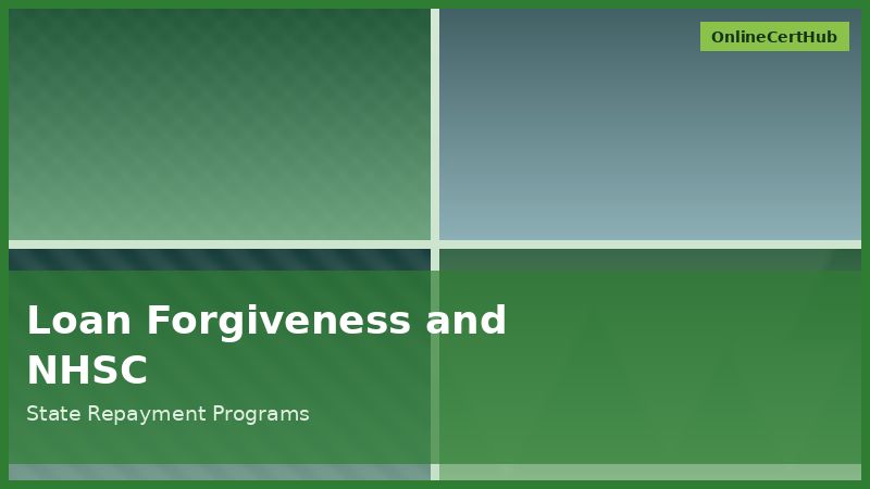 dental hygienist loan forgiveness nhsc state program application 2026