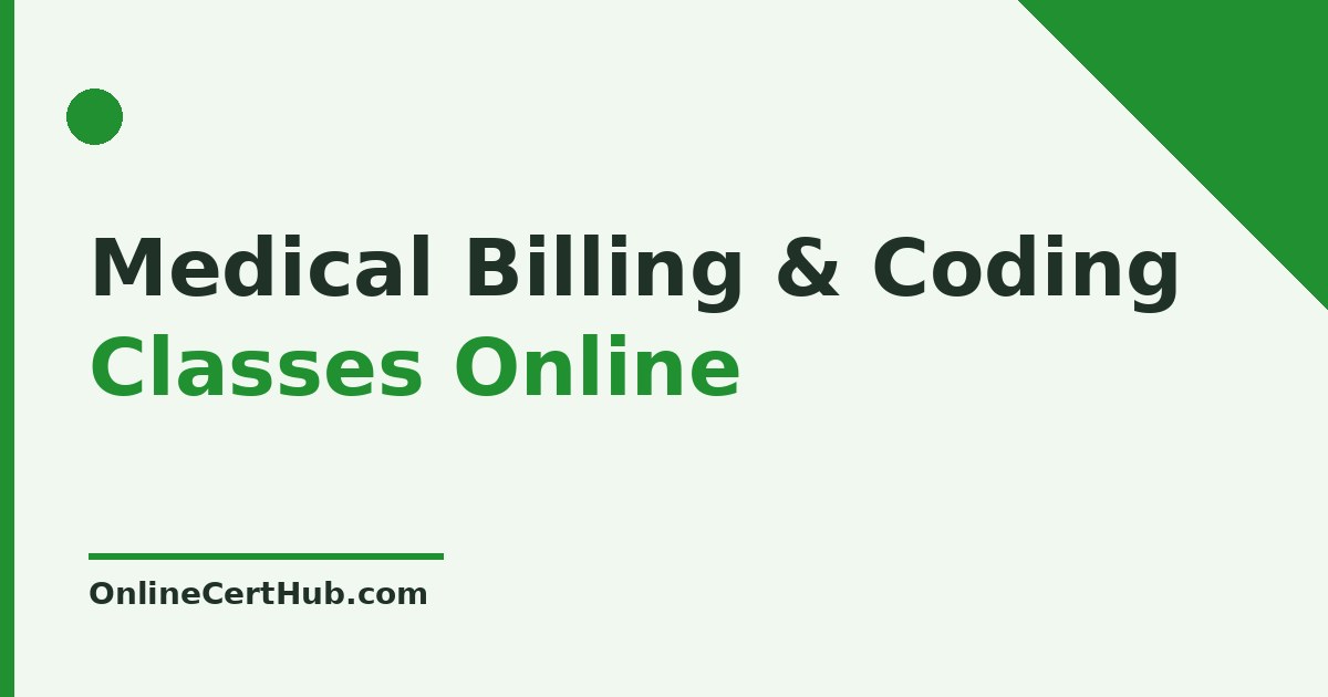 Medical billing and coding classes online 2026