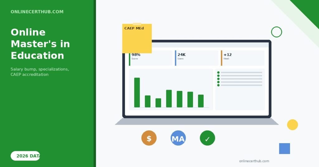Online masters in education — guide and key data visualization