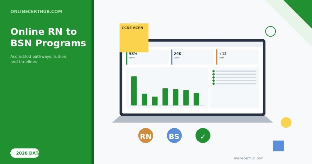 Online rn to bsn programs — guide and key data visualization