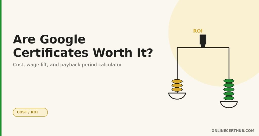 Are Google Certificates Worth It? 2026 ROI Analysis with Calculator