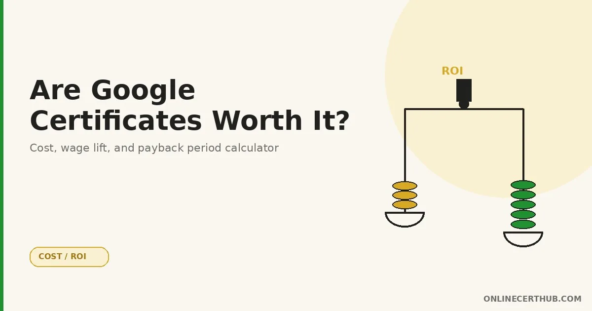 Are Google certificates worth it — 2026 ROI breakdown